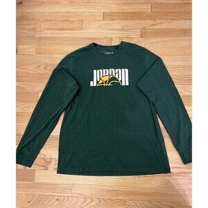 Men’s Air Jordan Jumpman Retro‎ Long Sleeve T-shirt Green L